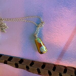 Artistic Glass Pendant Necklace